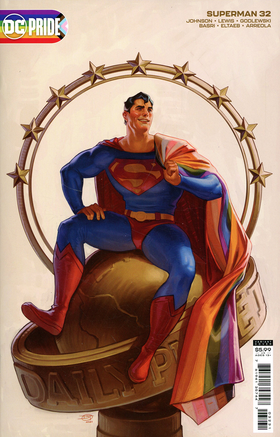 Superman Vol 6 #32 Cover C Variant David Talaski Pride Month Card Stock Cover