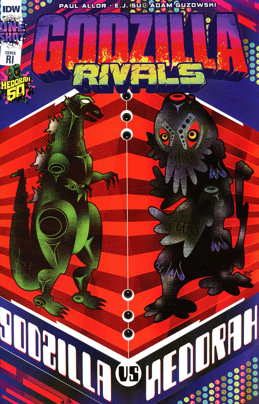 Godzilla Rivals vs Hedorah #1 (One Shot) Cover B Incentive Jeffrey Veregge Variant Cover