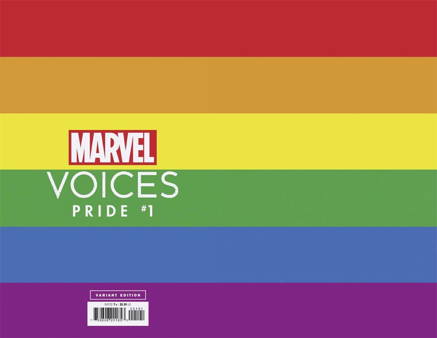 Marvels Voices Pride #1 (One Shot) Cover M Incentive Rainbow Flag Variant Cover