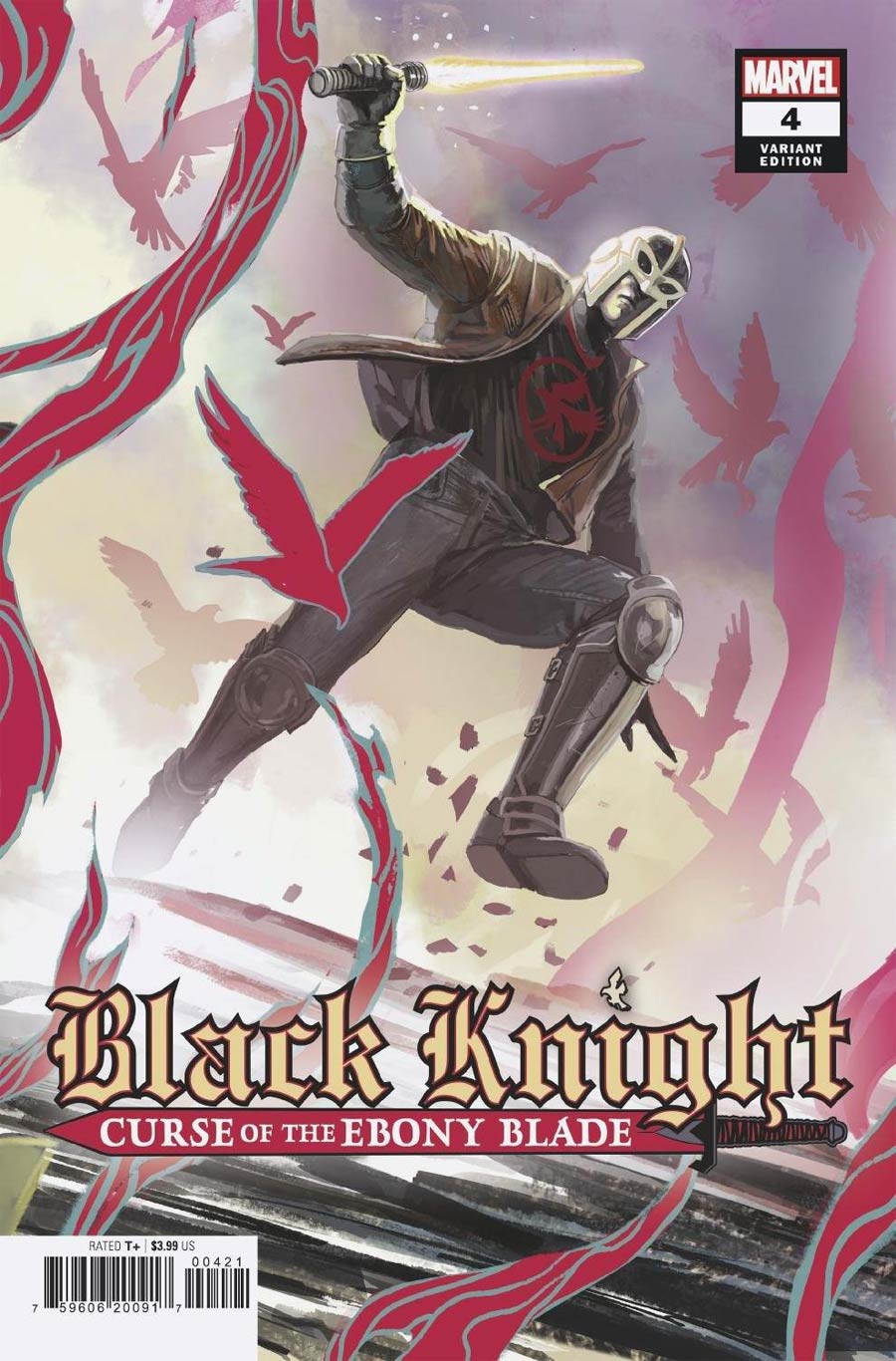 Black Knight Curse Of The Ebony Blade #4 Cover B Incentive Stephanie Hans Legend Of The Black Knight Variant Cover