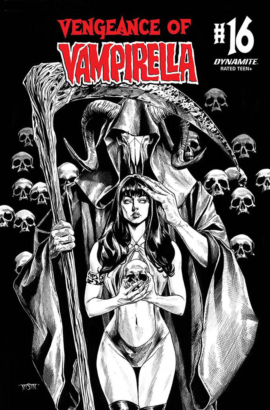 Vengeance Of Vampirella Vol 2 #16 Cover G Incentive Michael Sta Maria Black & White Cover