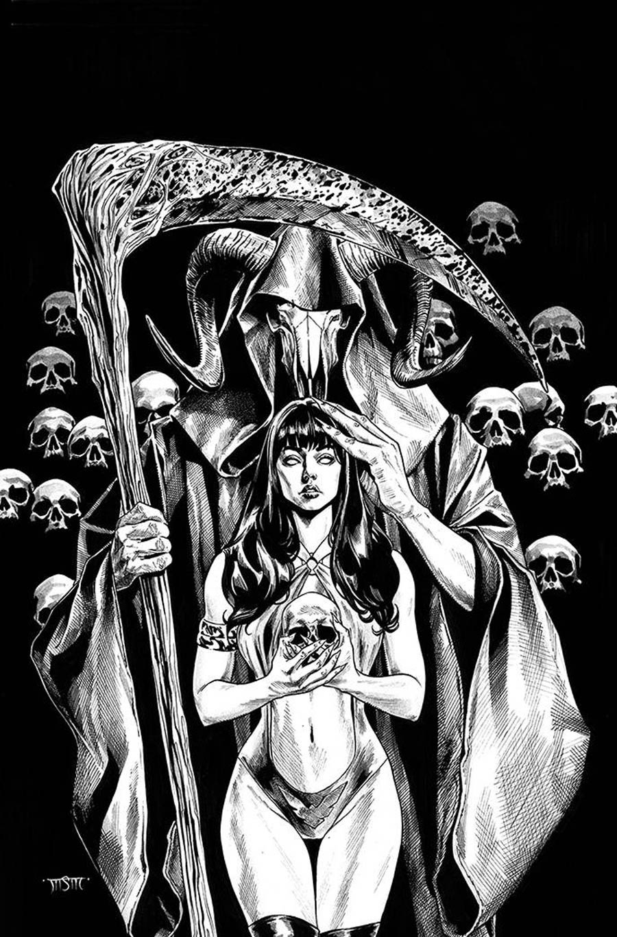 Vengeance Of Vampirella Vol 2 #16 Cover J Incentive Michael Sta Maria Black & White Virgin Cover