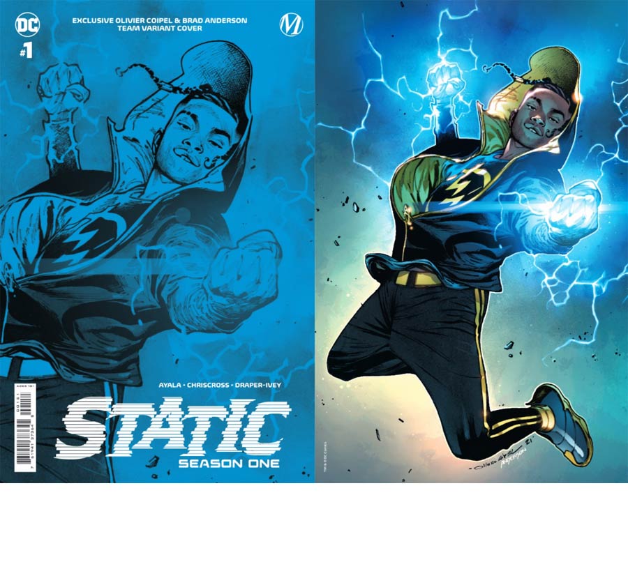 Static Season One #1 Cover D Variant Olivier Coipel Team Foil Card Stock Cover