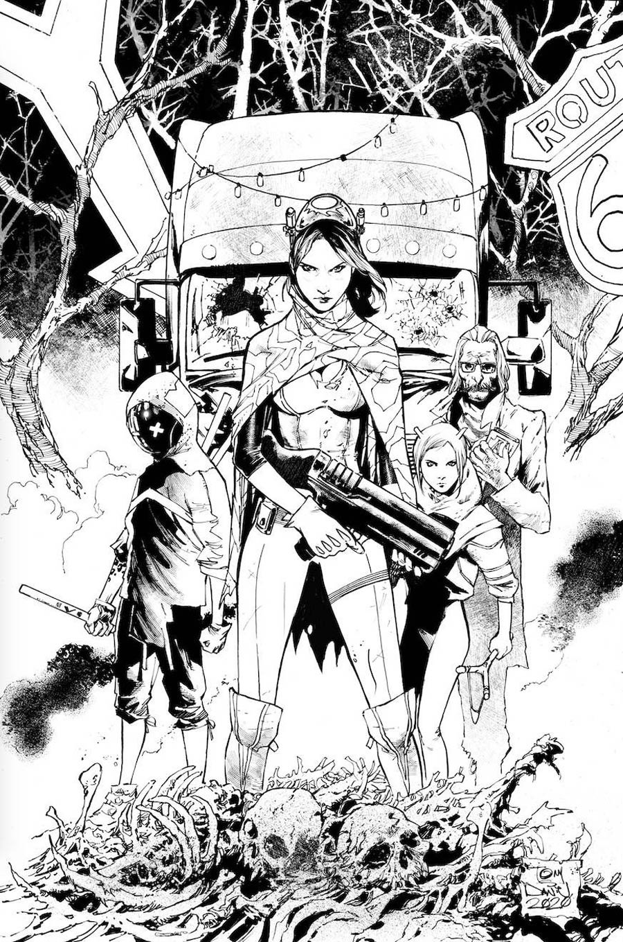 Nocterra #2 Cover F Incentive Tony S Daniel Black & White Virgin Cover