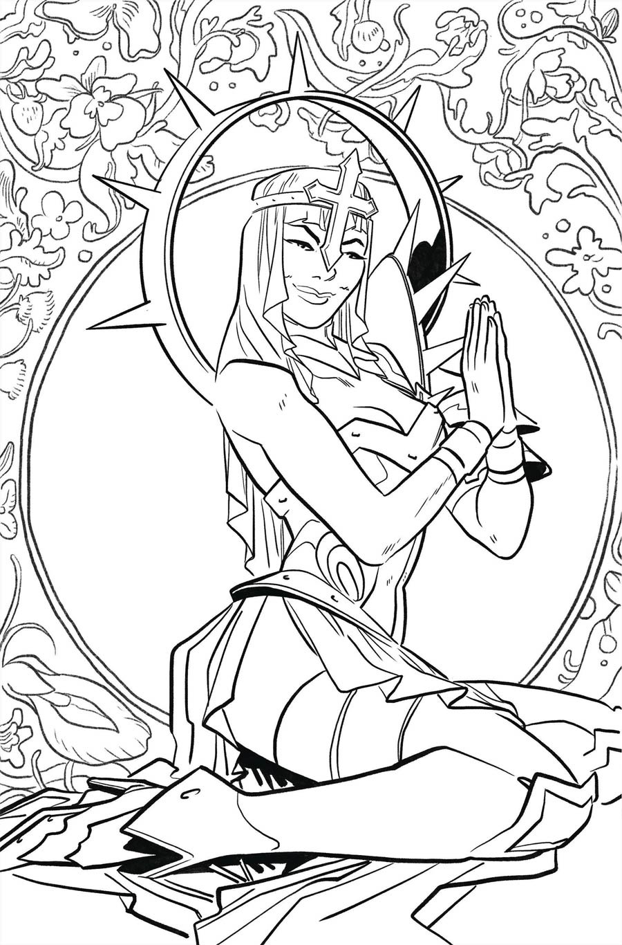 Sonjaversal #3 Cover I Variant Erica Henderson Black & White Virgin Premium Cover