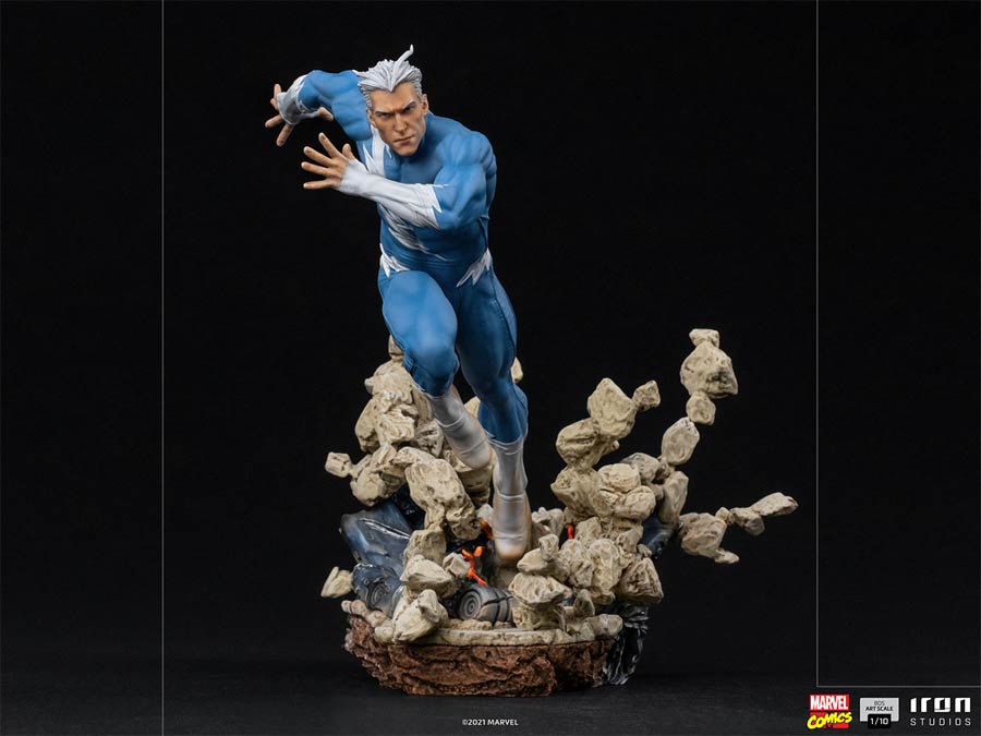 Marvel Comics Quicksilver 1/10 Scale Battle Diorama Art Scale Statue