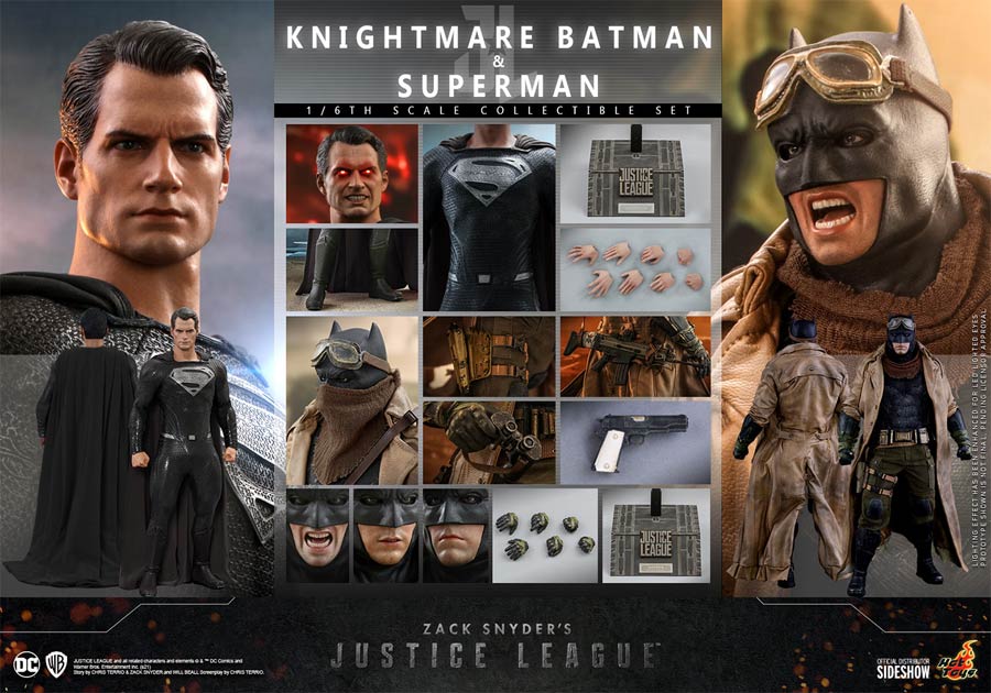 Zack Snyders Justice League Knightmare Batman And Superman Sixth Scale Figure Set