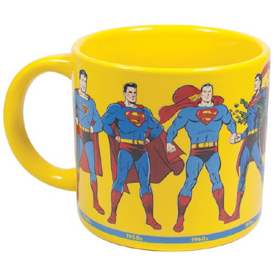 Superman Through The Years 14-Ounce Mug