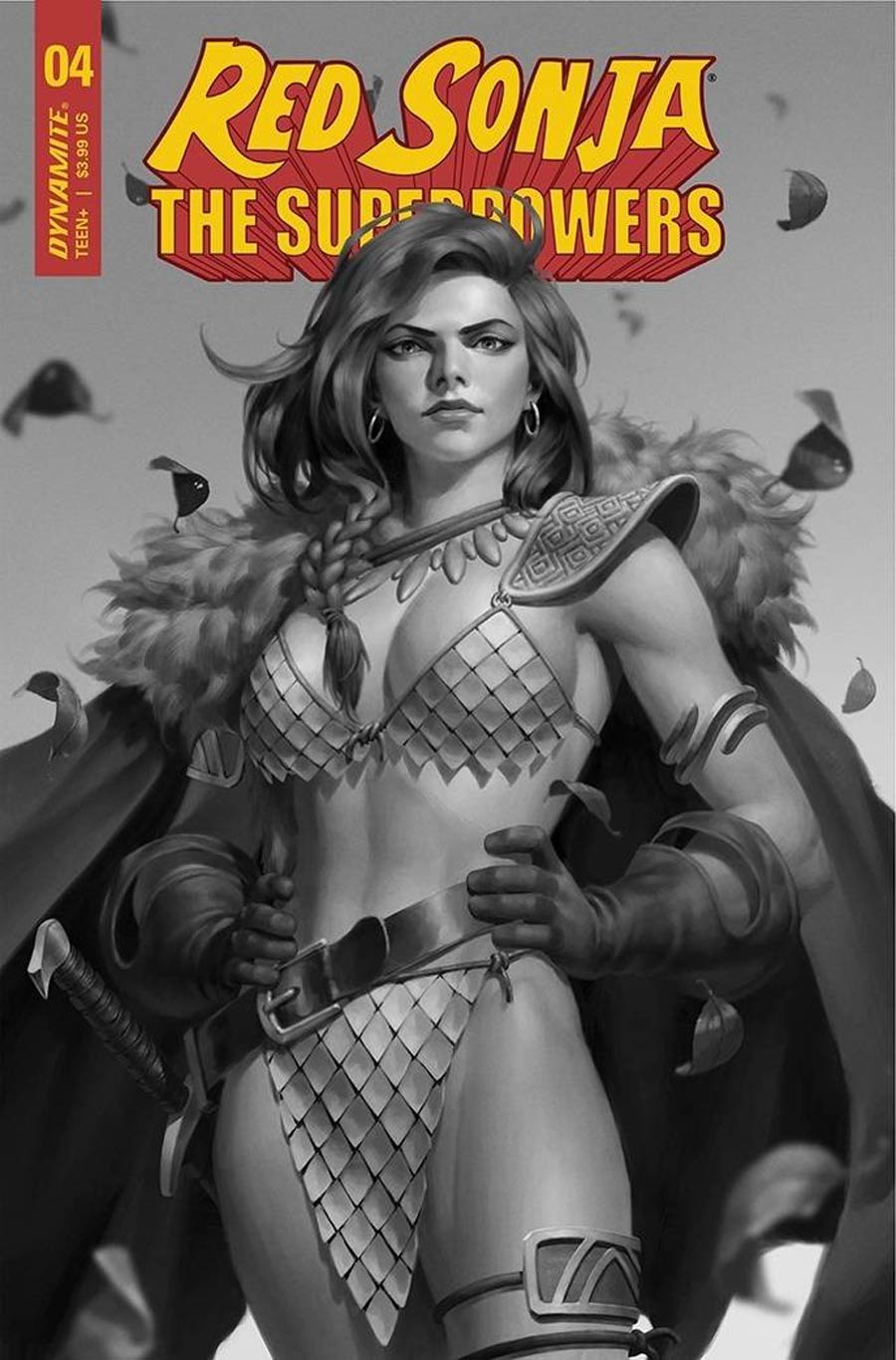 Red Sonja The Superpowers #4 Cover J Variant Junggeun Yoon Black & White Premium Cover