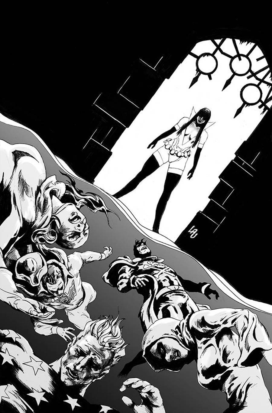 Vampirella The Dark Powers #5 Cover K Incentive Jonathan Lau Black & White Virgin Cover