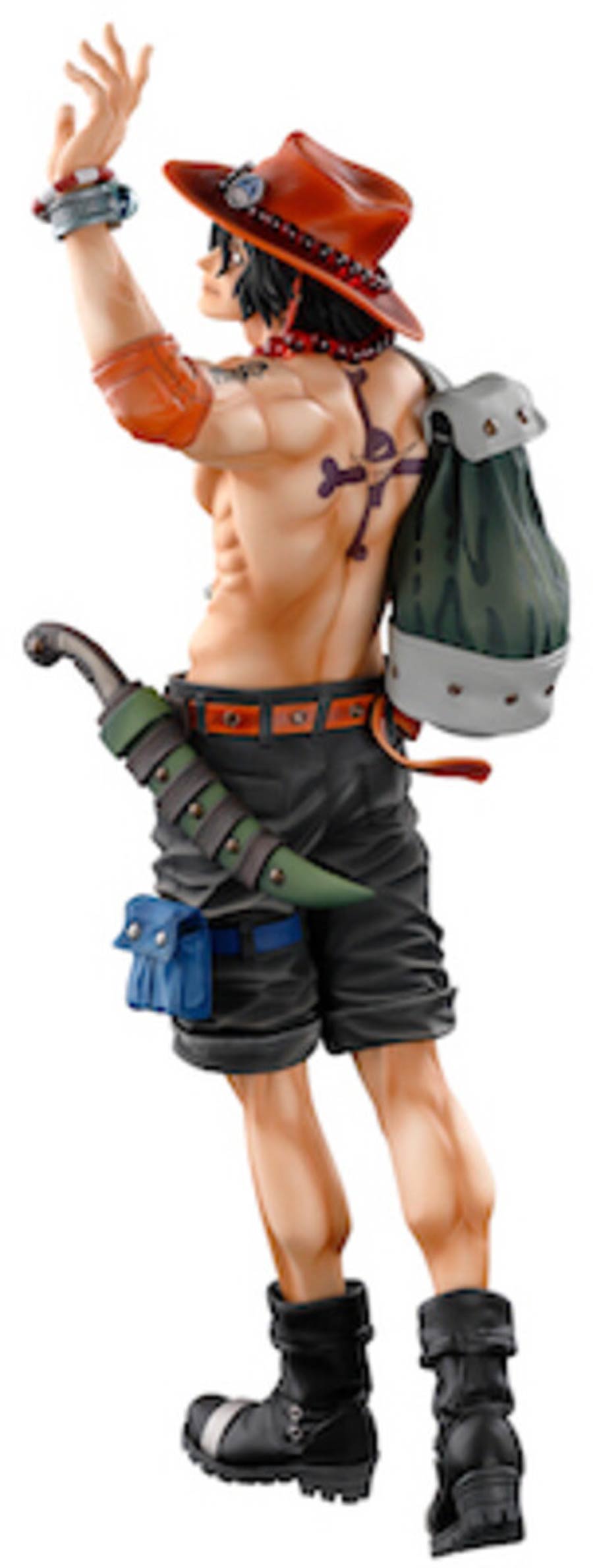 One Piece Banpresto World Figure Colosseum 3 Super Master Stars Piece Figure - Portgas D Ace Brush Version