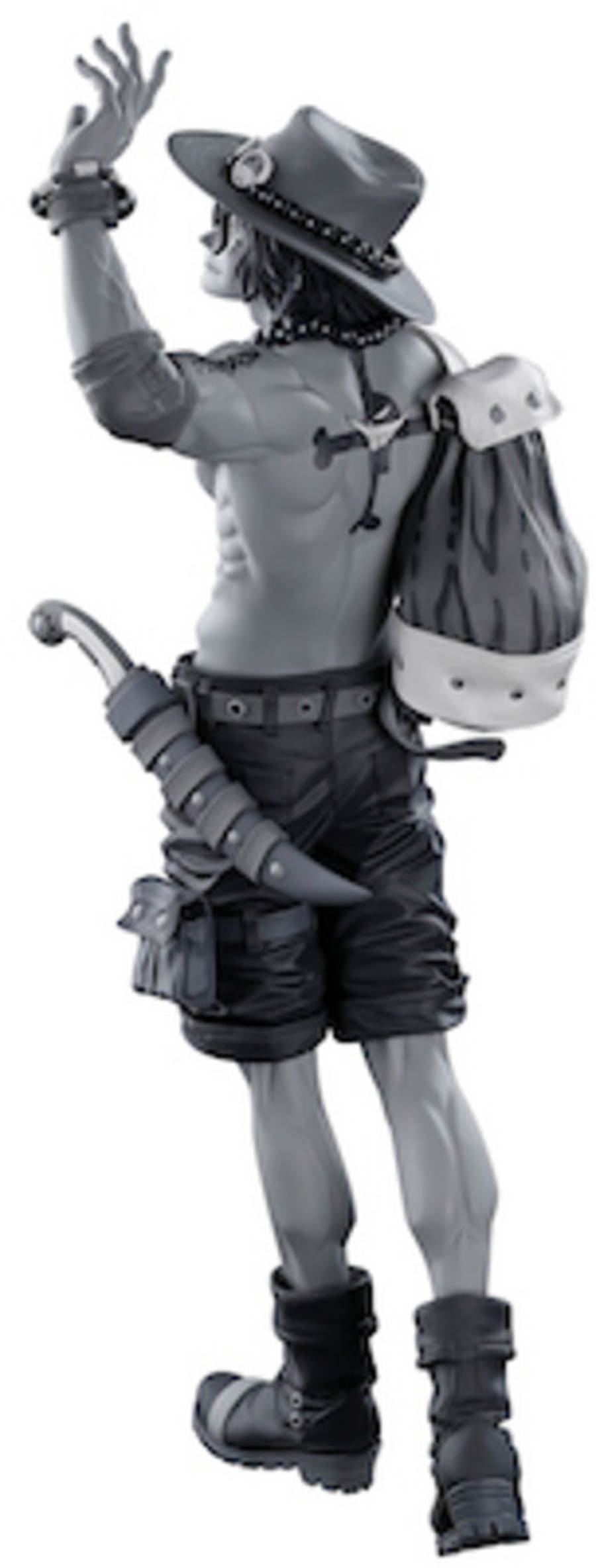 One Piece Banpresto World Figure Colosseum 3 Super Master Stars Piece Figure - Portgas D Ace Tones Version