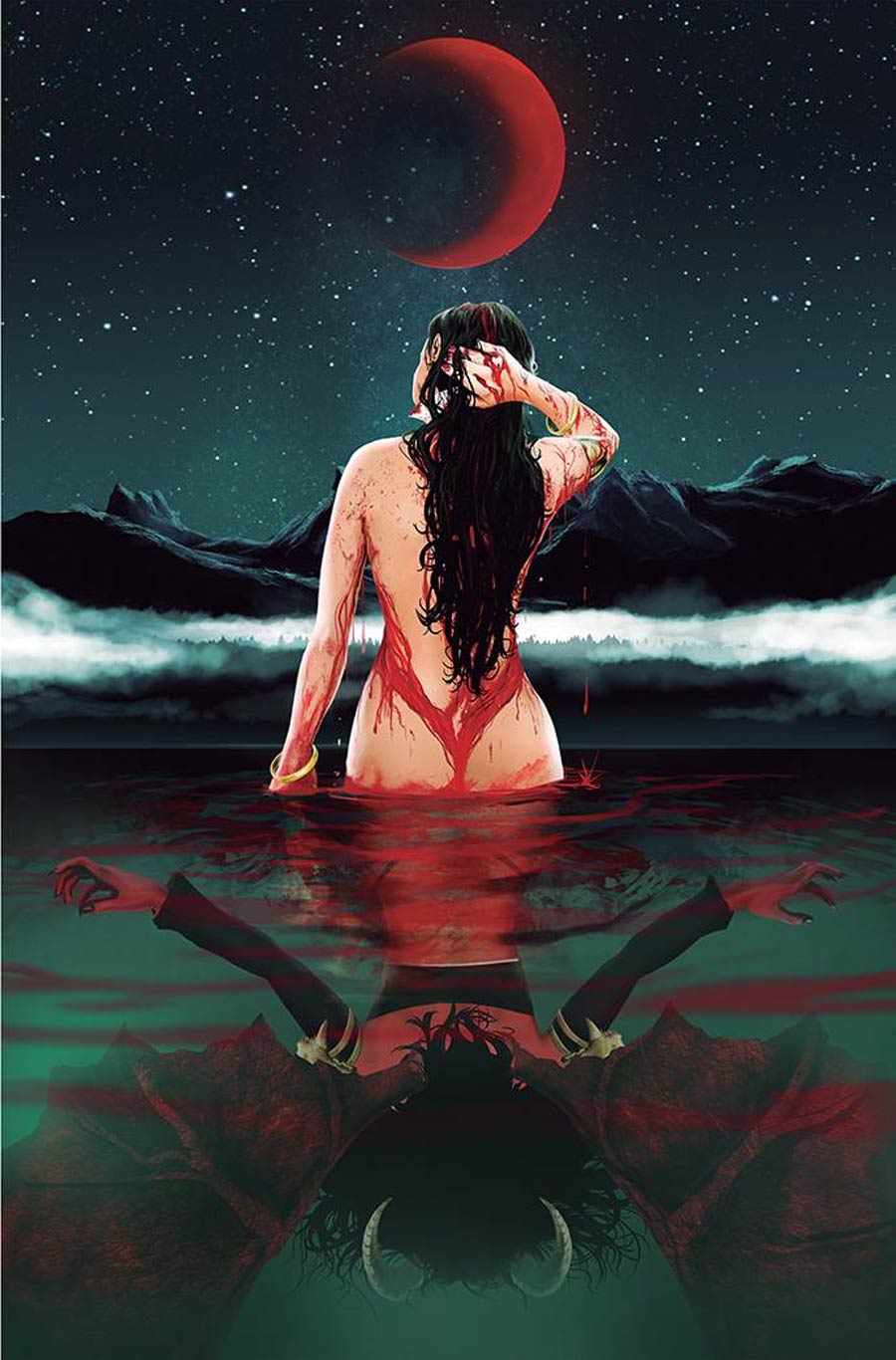 Vampirella vs Purgatori #2 Cover I Variant Daniel Maine Virgin Cover