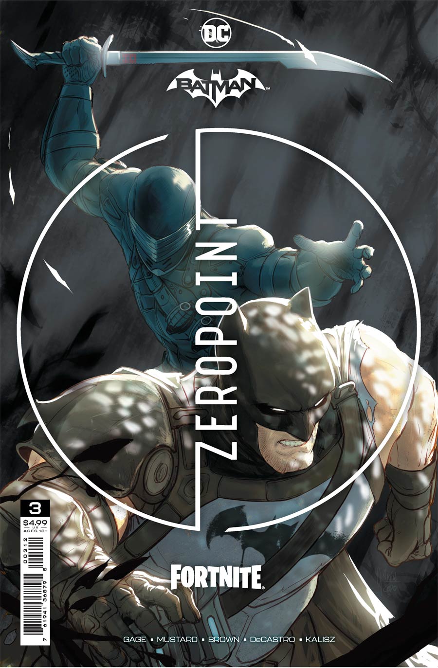 Batman Fortnite Zero Point #3 Cover C 2nd Ptg Mikel Janin Recolored Variant Cover