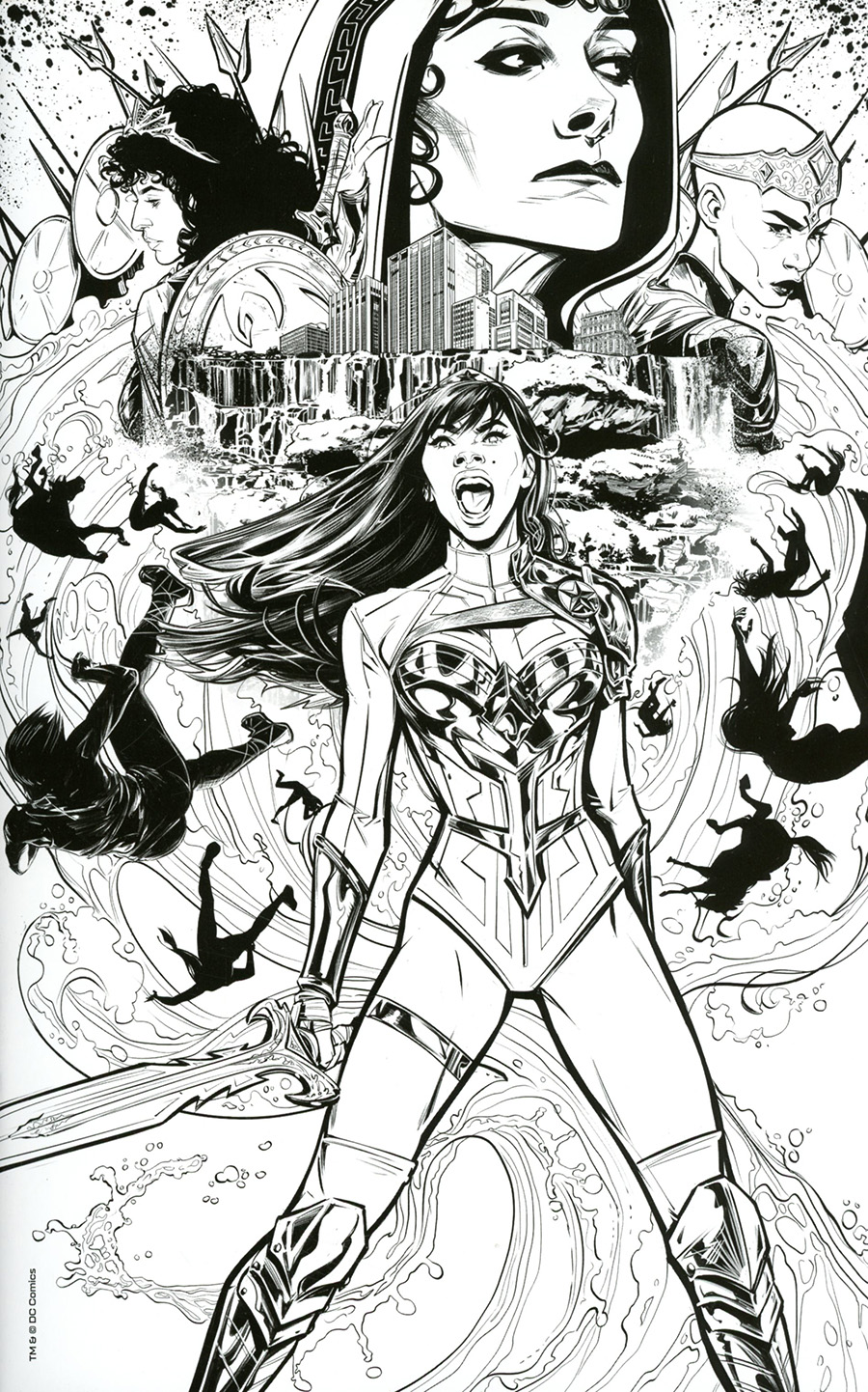 Wonder Girl Vol 2 #1 Cover F Incentive Joelle Jones Black & White Card Stock Cover