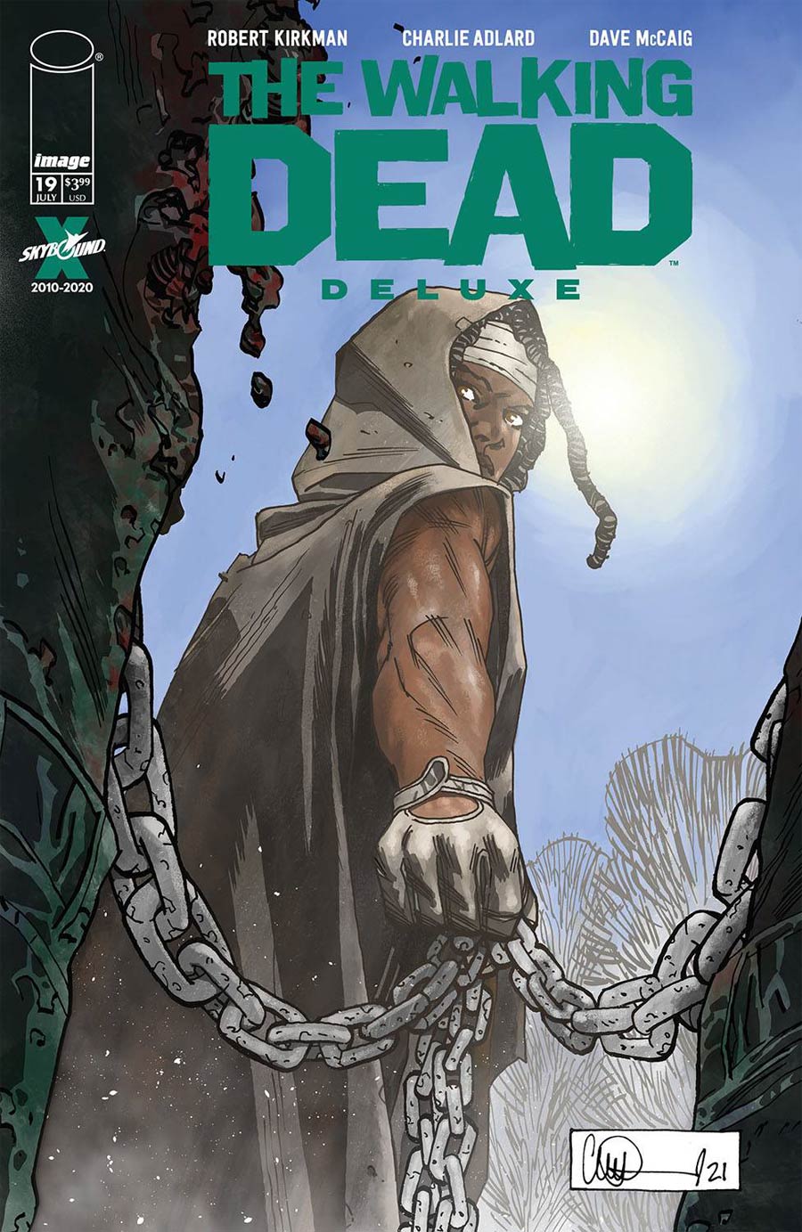 Walking Dead Deluxe #19 Cover E Variant Charlie Adlard Cover