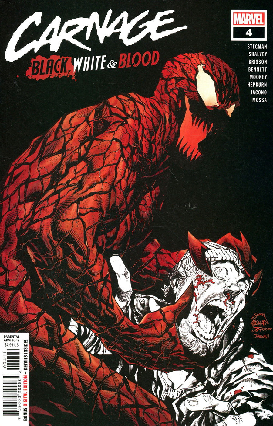 Carnage Black White & Blood #4 Cover A Regular Ryan Stegman Cover