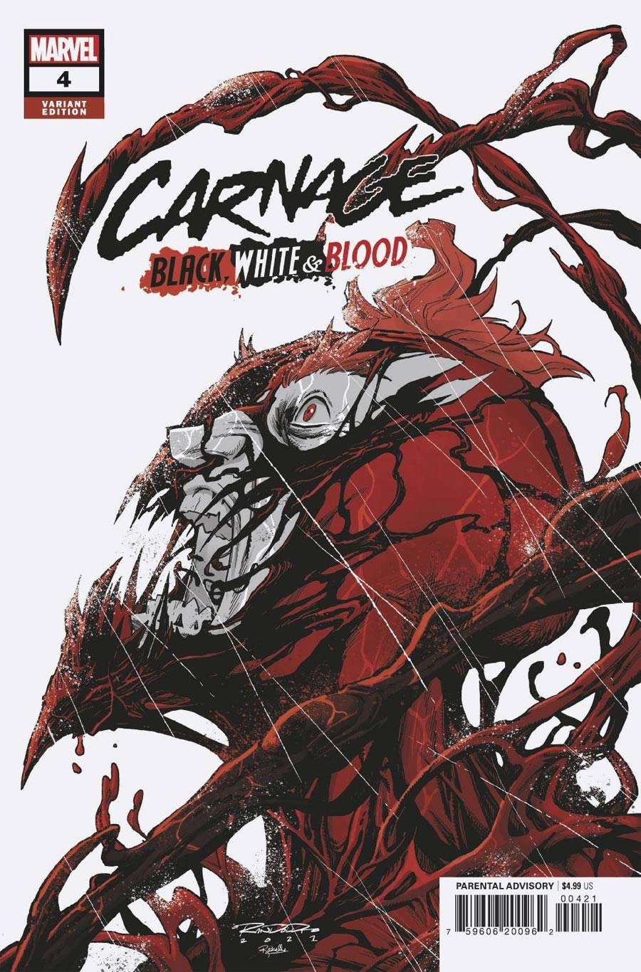 Carnage Black White & Blood #4 Cover B Variant Khary Randolph Cover