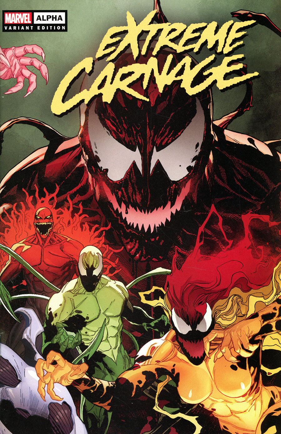 Extreme Carnage Alpha #1 (One Shot) Cover E Variant Leinil Francis Yu Wraparound Cover