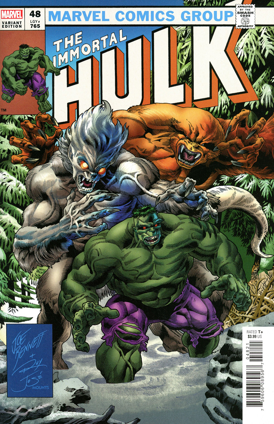 Immortal Hulk #48 Cover C Variant Joe Bennett Homage Cover