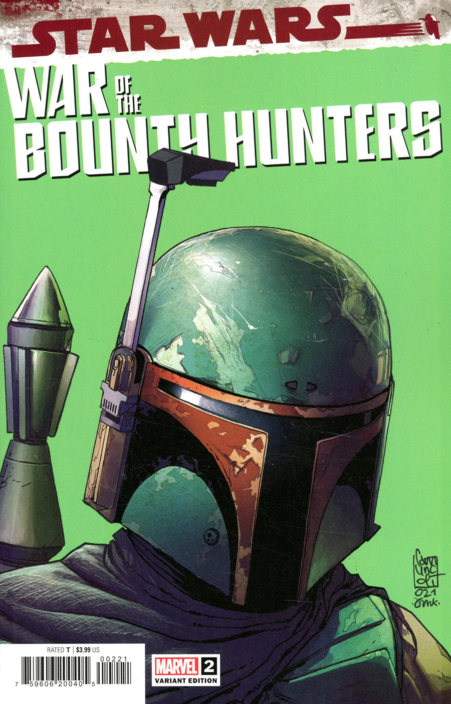 Star Wars War Of The Bounty Hunters #2 Cover B Variant Giuseppe Camuncoli Headshot Cover