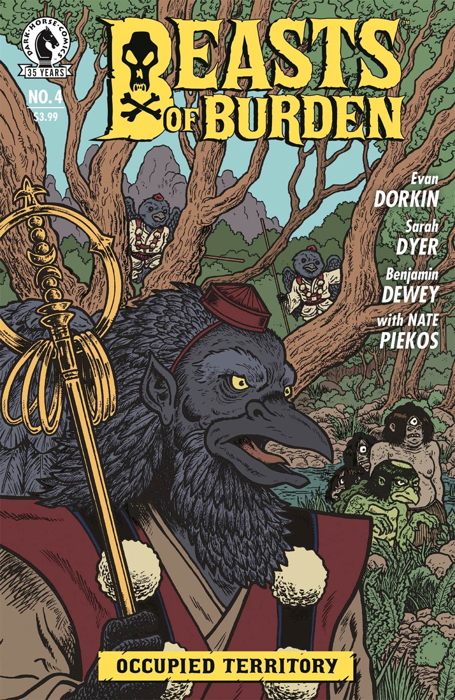 Beasts Of Burden Occupied Territory #4 Cover B Variant Evan Dorkin & Sarah Dyer Cover