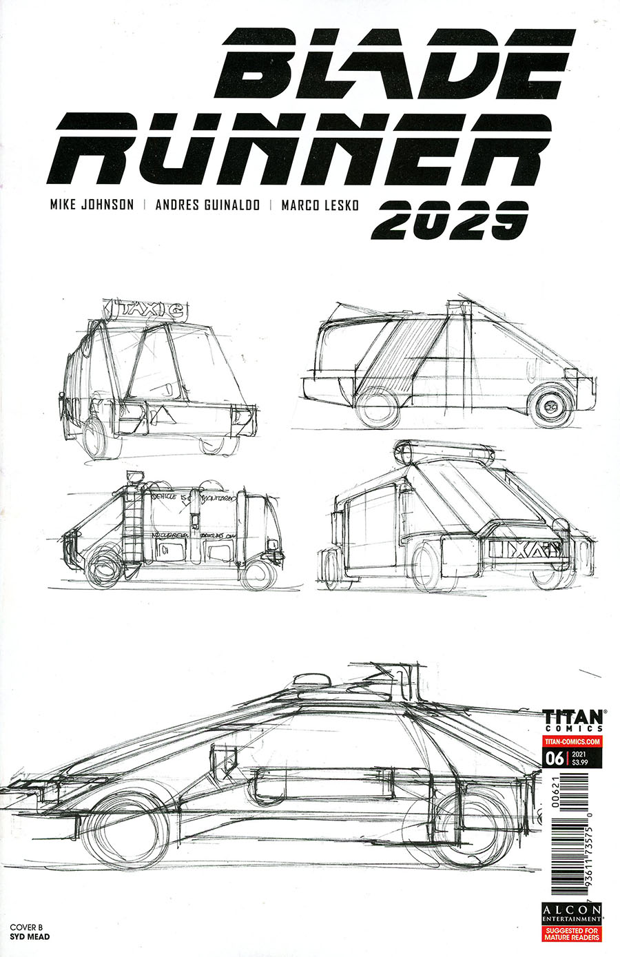 Blade Runner 2029 #6 Cover B Variant Syd Mead Cover