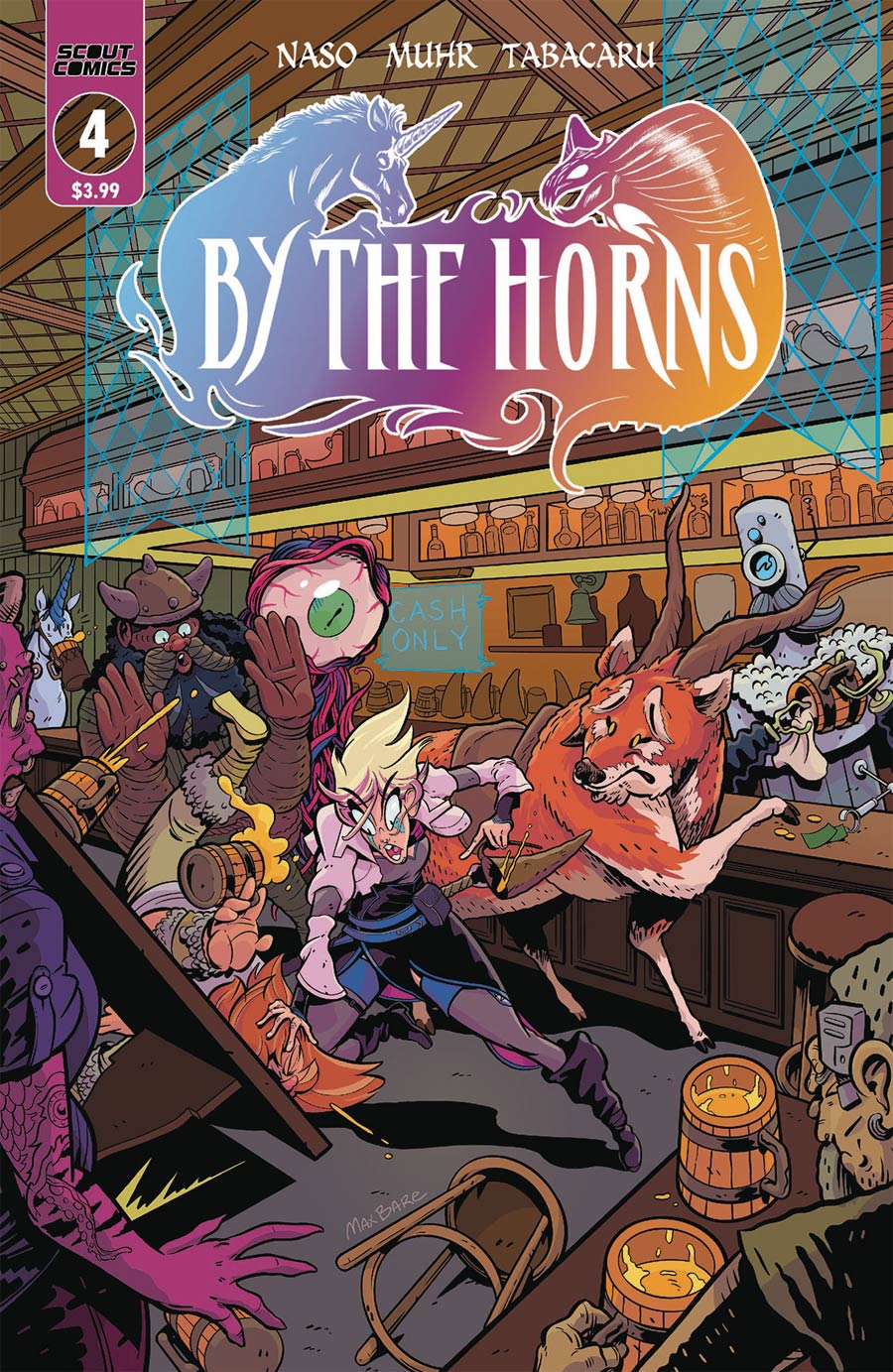 By The Horns #4 Cover B Variant Mark Dos Santos Max Bare Cover