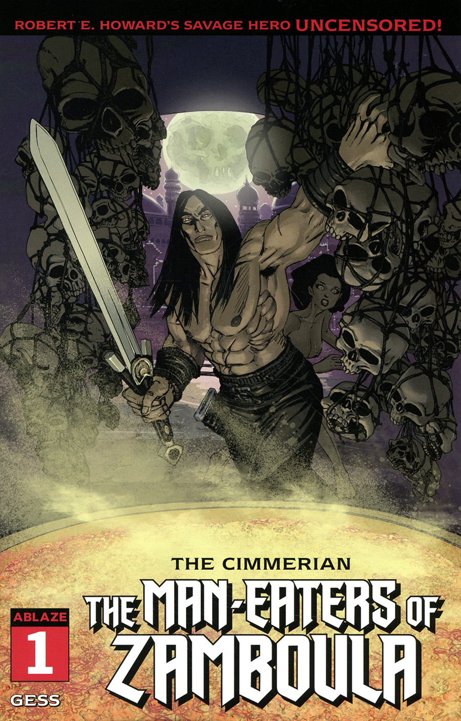 Cimmerian Man-Eaters Of Zamboula #1 Cover C Variant Gess Cover