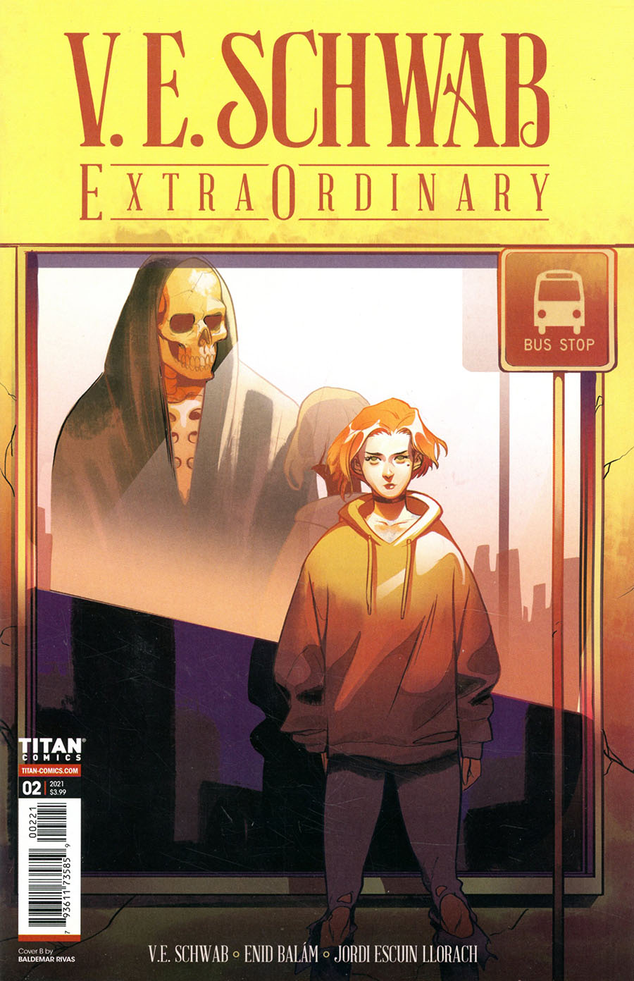 VE Schwabs Extraordinary #2 Cover B Variant Baldemar Rivas Cover