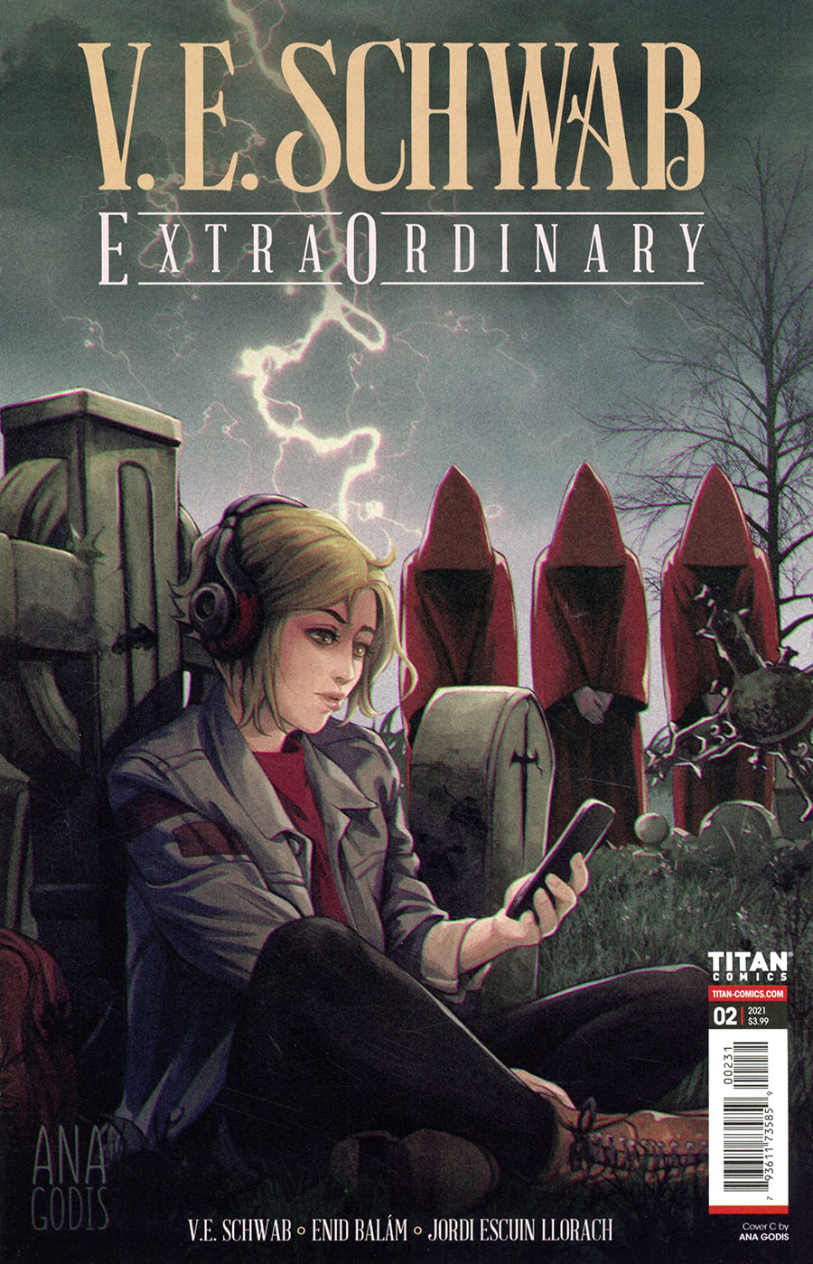 VE Schwabs Extraordinary #2 Cover C Variant Ana Godis Cover