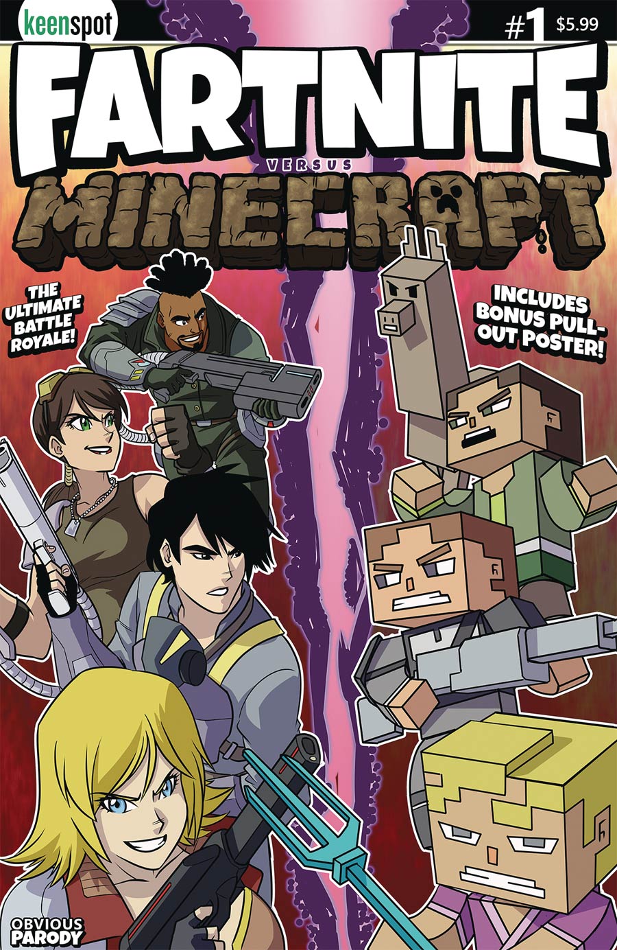 Fartnite vs Minecrapt #1 Cover A Regular Remy Eisu Mokhtar Cover