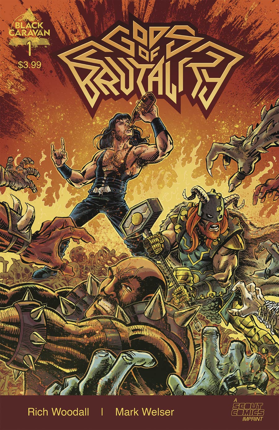 Gods Of Brutality #1 Cover A Regular Mark Welser Cover