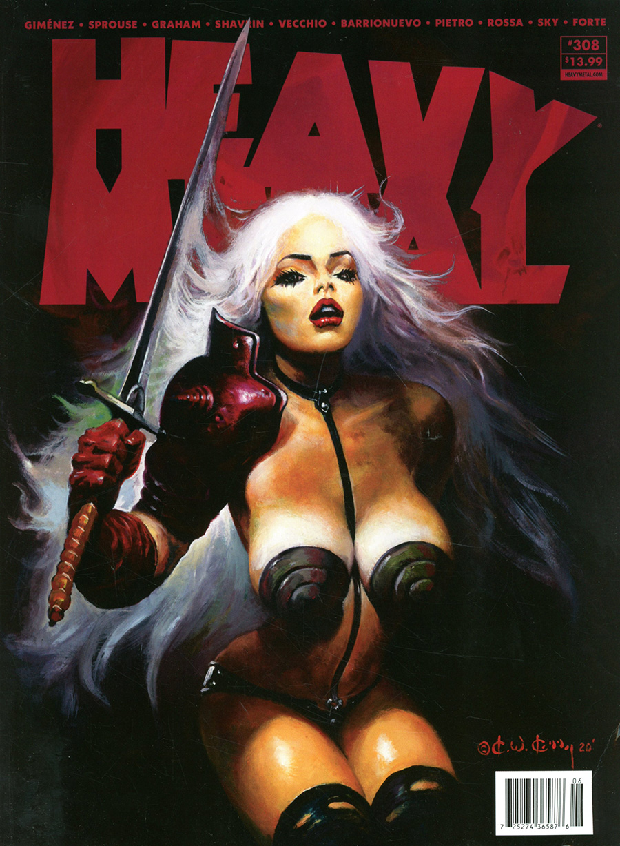 Heavy Metal #308 Cover A Regular Ken Kelly Cover