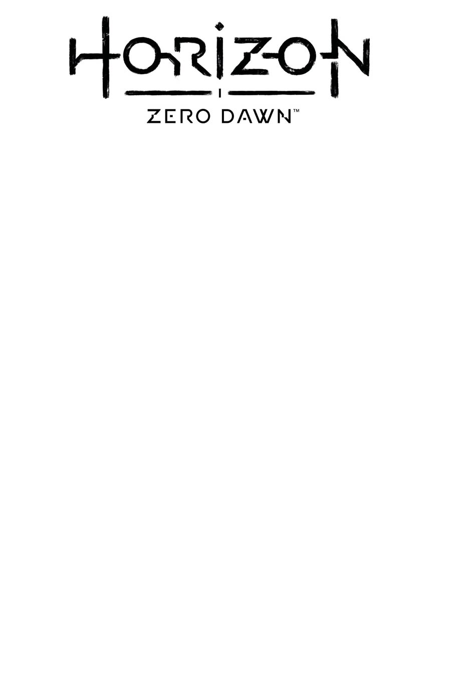 Horizon Zero Dawn Liberation #1 Cover F Variant Blank Cover