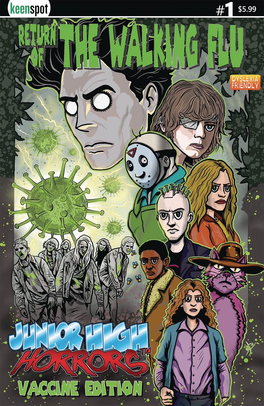 Junior High Horrors Return Of The Walking Flu Vaccine Edition #1 Cover A Regular Eric Kent Cover