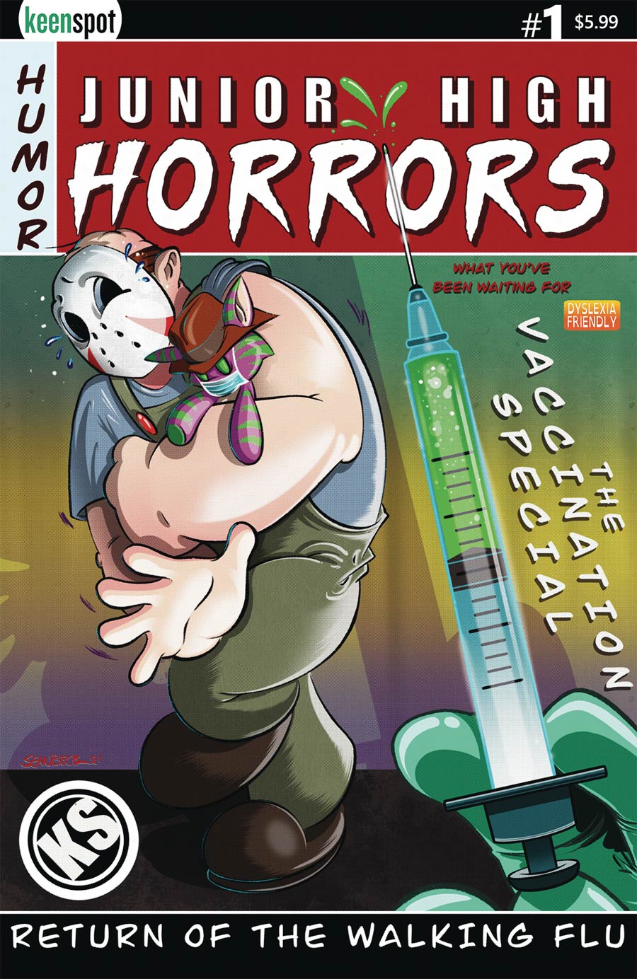Junior High Horrors Return Of The Walking Flu Vaccine Edition #1 Cover B Variant Sean Beck Cover