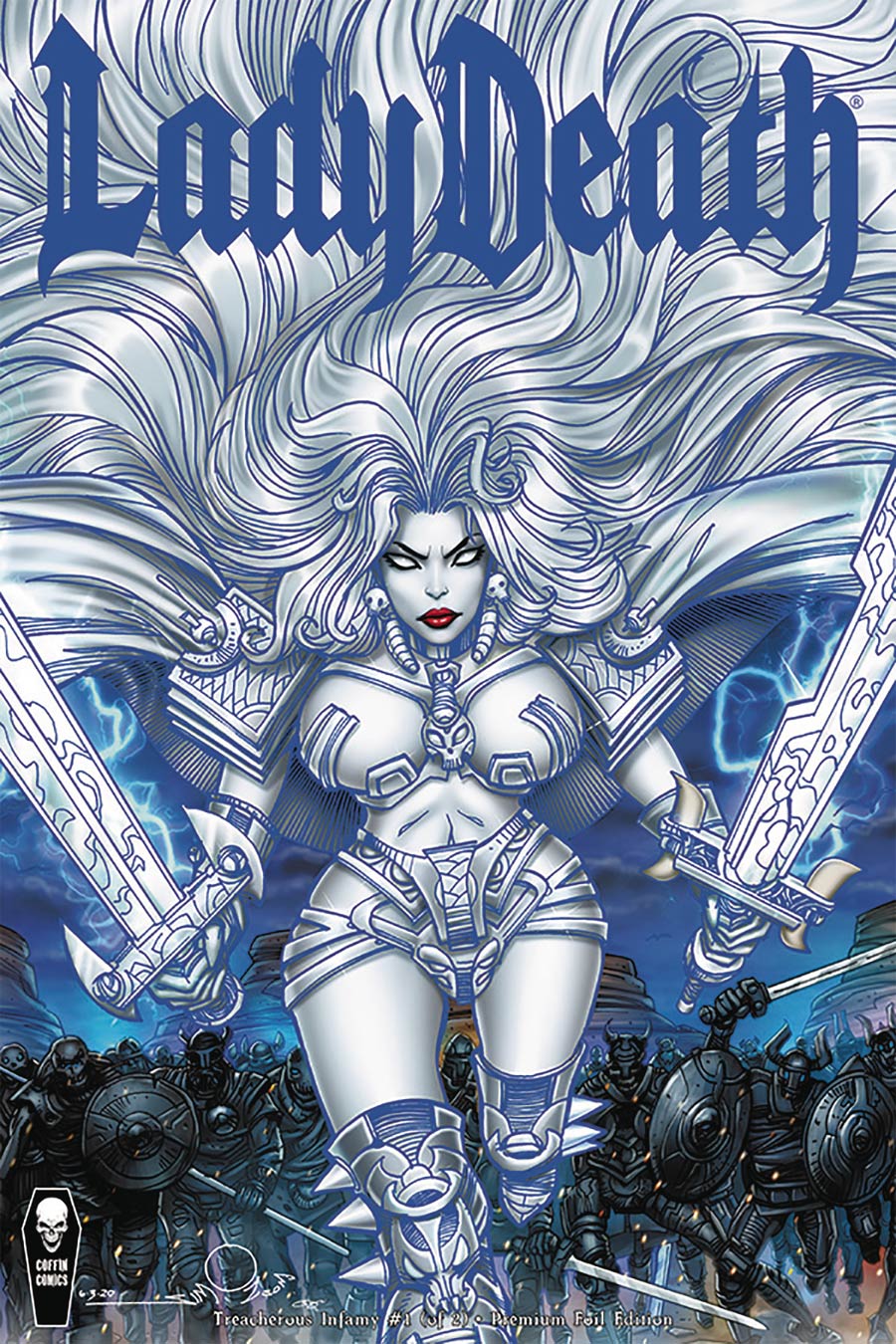 Lady Death Treacherous Infamy #1 Cover C Variant Simonson Premium Foil Cover