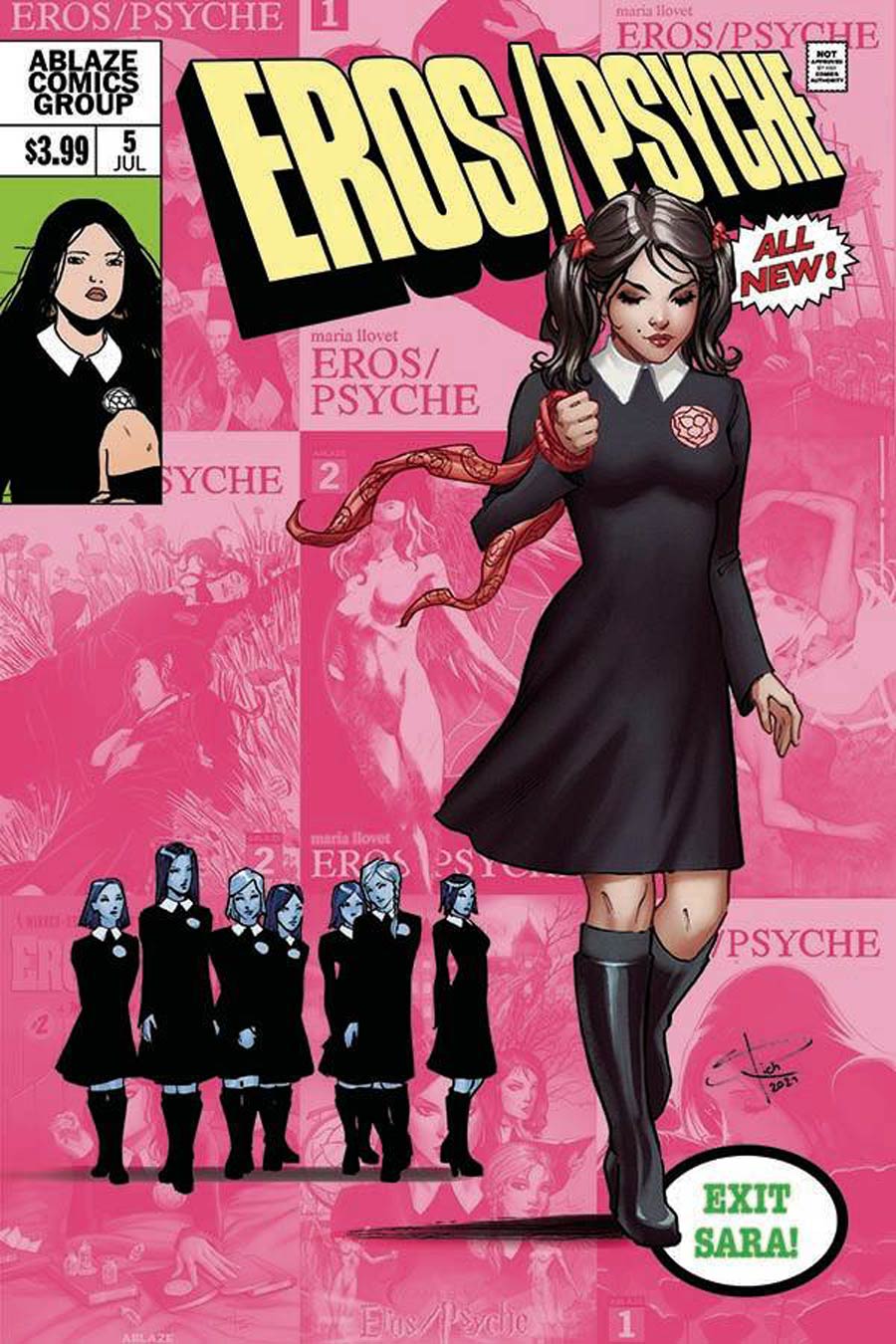 Maria Llovets Eros Psyche #5 Cover D Variant Sabine Rich X-Men 138 Parody Cover