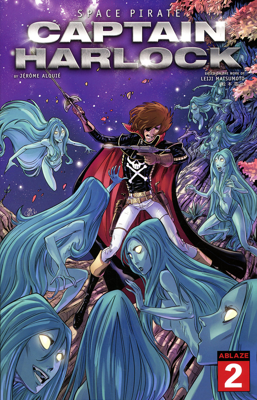Space Pirate Captain Harlock #2 Cover E Variant Philippe Briones Cover