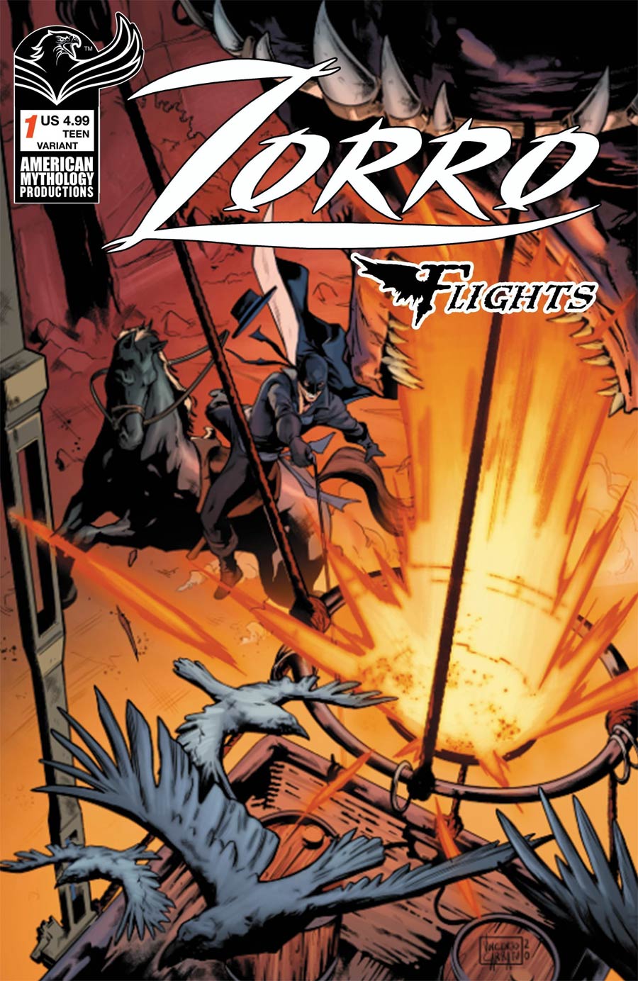 Zorro Flights #1 Cover B Variant Vincenzo Carratu Cover
