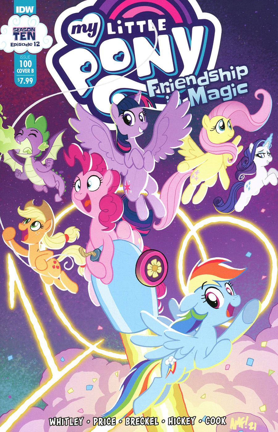 My Little Pony Friendship Is Magic #100 Cover B Variant Tony Fleecs Cover