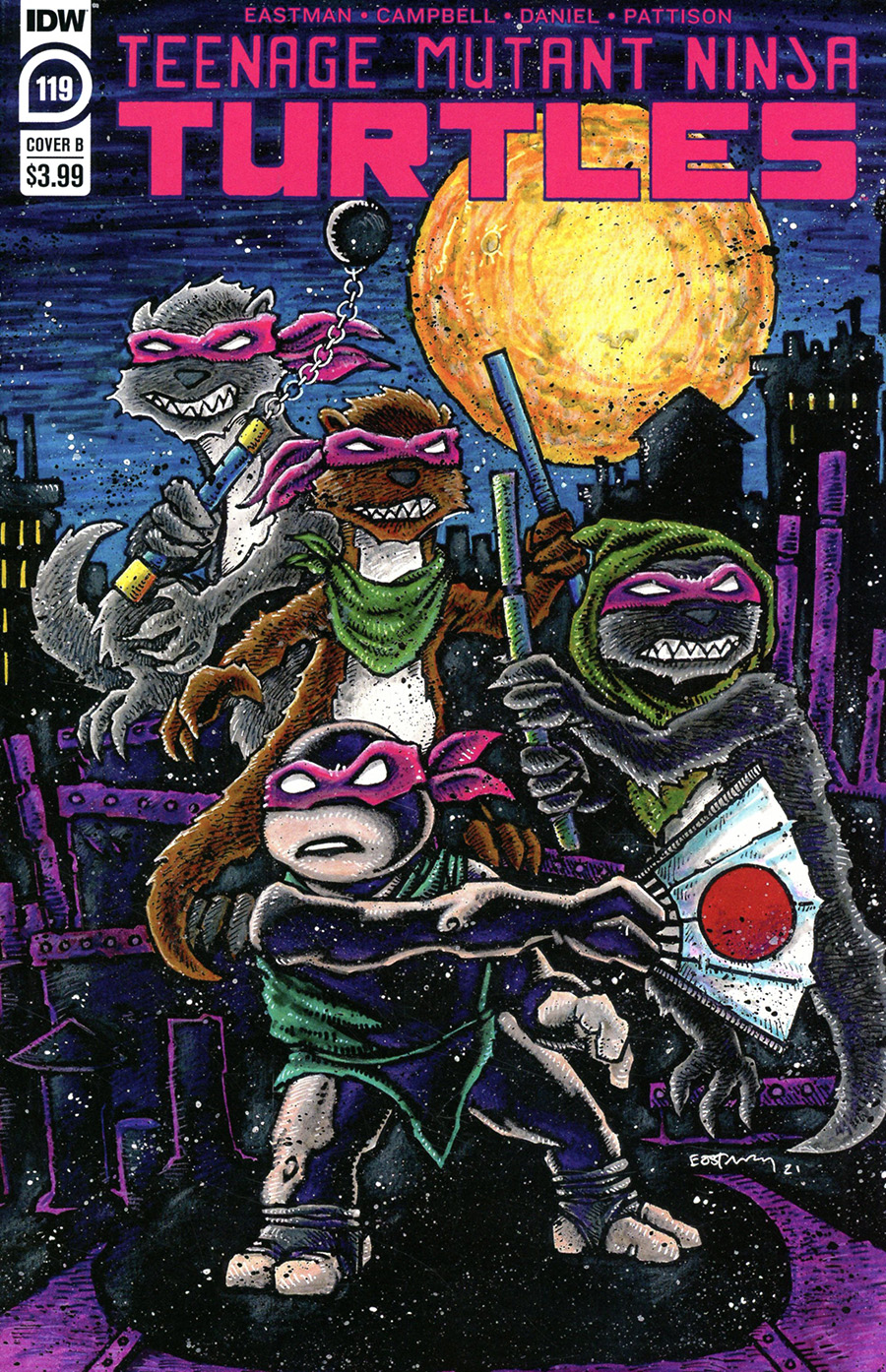 Teenage Mutant Ninja Turtles Vol 5 #119 Cover B Variant Kevin Eastman Cover