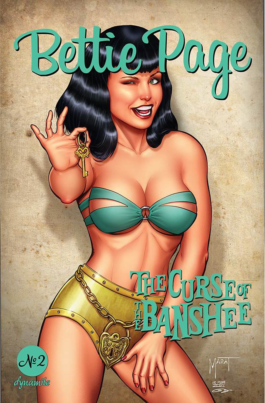 Bettie Page And The Curse Of The Banshee #2 Cover A Regular Marat Mychaels Cover
