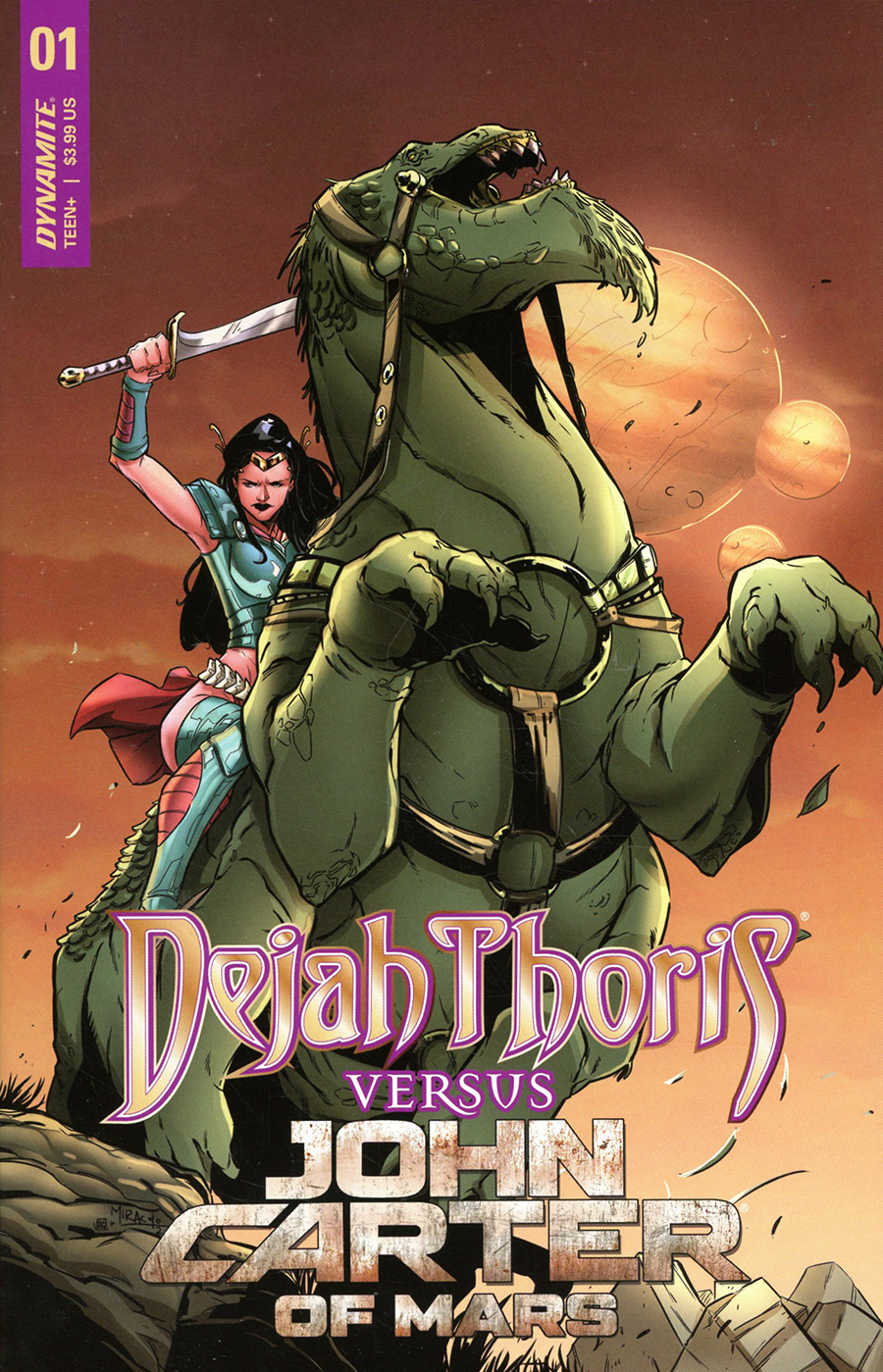 Dejah Thoris Versus John Carter Of Mars #1 Cover C Variant Alessandro Miracolo Cover