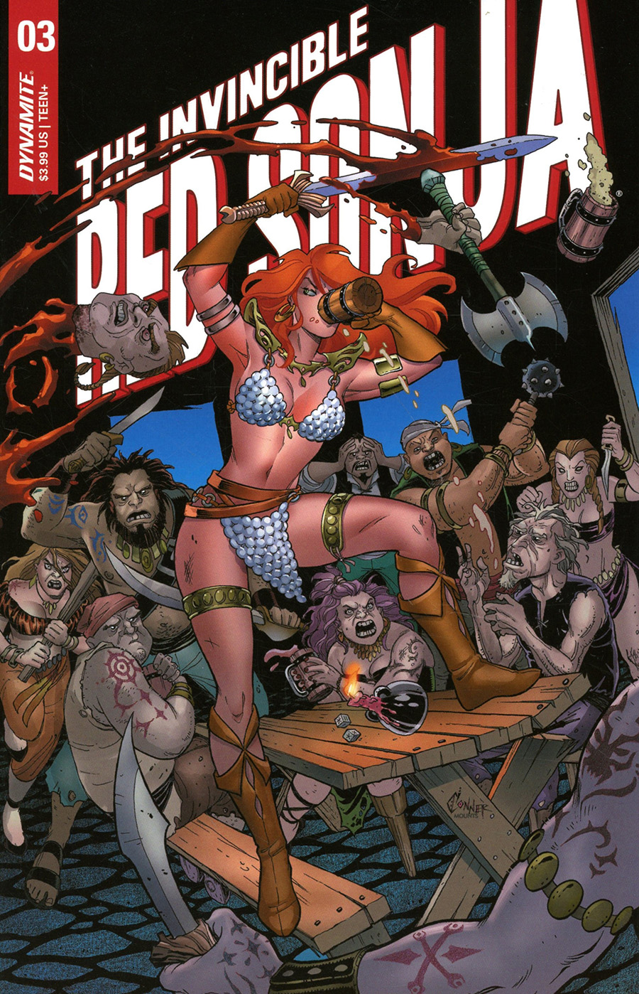 Invincible Red Sonja #3 Cover A Regular Amanda Conner Cover