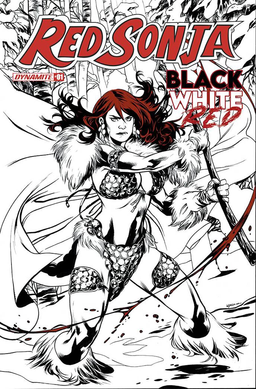 Red Sonja Black White Red #1 Cover B Variant Emanuela Lupacchino Cover