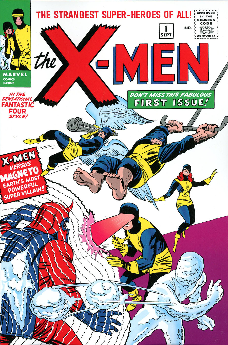 Mighty Marvel Masterworks X-Men Vol 1 Strangest Super Heroes Of All GN Direct Market Jack Kirby Variant Cover
