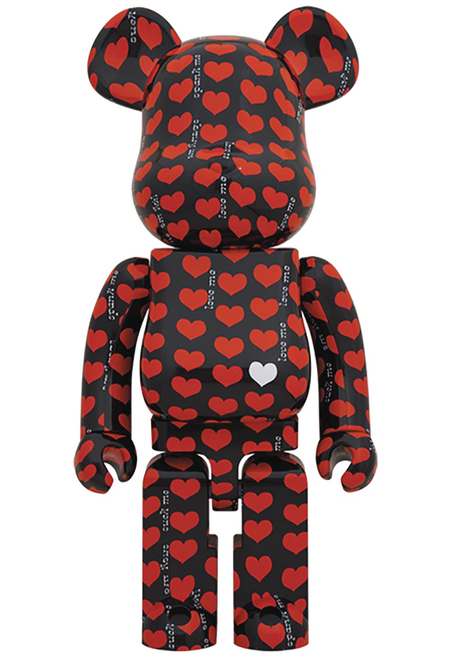 Black Heart 1000 Percent Bearbrick