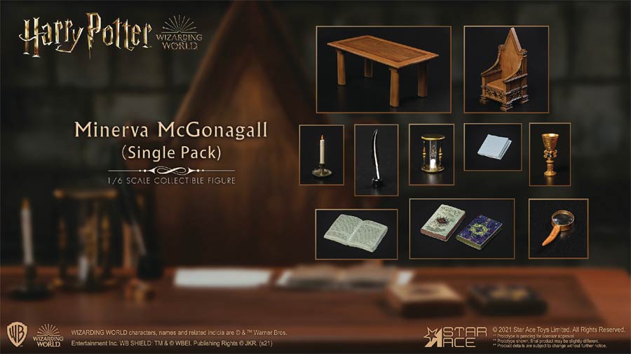 Harry Potter And The Sorcerers Stone Minerva McGonagall 1/6 Scale Desk-Only Accessory